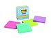 Post-it Notes, Super Sticky Recycled Pad, 3 Inches x 3 Inches, Tropical Colors, 65 Sheets per Pad, S