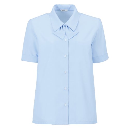 [ボンマックス] BONMAX 【甘さと高級感／ファンシーワッフル】 リボンブラウス（半袖） RB4501