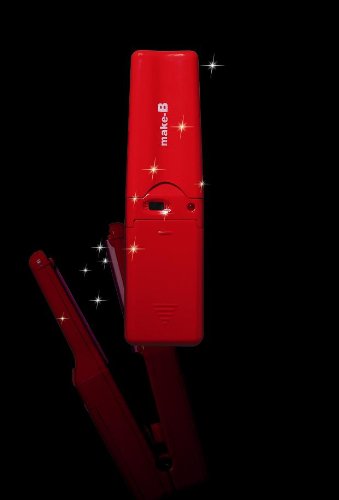 BRIGHT CM曲で話題！ アーティスト モデルも愛用！20秒で両面約200℃の本格派！プロ絶賛！！男性にも! 超コンパクトヘアアイロンico　電池式　マイナスイオンでツヤさら ☆人気のミラノレッド☆