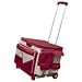 Cart with Canvas Organizer (Brick/Light Grey) (16"H x 15"W x 16.5"L)