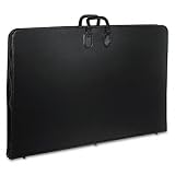Office Products : Safco 3039BL Heavy-duty vinyl art portfolio zippered on 3 sides, for 36 x 24 inserts, black