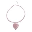 FOJO's Faceted Rose Quartz Heart Necklace