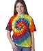 Gildan Youth Tie-Dye Rainbow Swirl Tee (71)