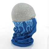 Motley Tube, 100% Polyester, Blue Flames
