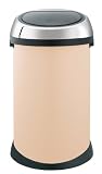 Brabantia Touch Bin, Almond, 50 Litre