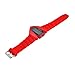 Plane Style Digital Display LED Silicone Wrist Watch Single Red