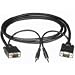 Electronics Cables - Cables To Go - 43095 - 6ft UXGA+3.5mm Monitor Cable