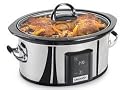 Crock-Pot SCVT650-PS 6-1/2-Quart Programmable Touch Screen Slow Cooker, Stainless Steel
