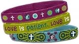 Bracelet-Stretch Bangle-Love (Set Of 3)