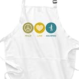 Peace Love MMORPGs BBQ Apron