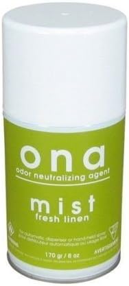 ONA MIST Fresh Linen 6 oz ounce - odor control neautralizer aerosol dispenser