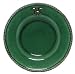 Majolica Fleur De Lis Ceramic Pottery Salad Plate Green 8.5"D Set / 2