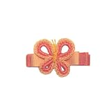 Mini Bow with Crocheted Butterfly