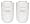 Amana WF401P Clean N Clear Refrigerator Water Filter, 2-Pack