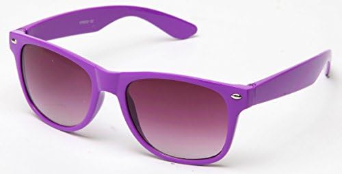 Newbee Fashion® - 80's Classic Blue Brothers Wayfarer Styles Vintage Retro Solid Color Sunglasses