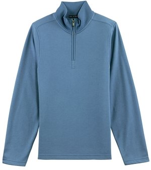 Port Authority Silk Touch Mesh Knit 1/4 Zip Pullover.