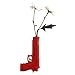 Wand-Vase PENG PENG rot - Blumen als Munition
