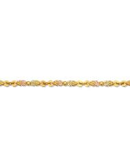Landstroms Black Hills Gold Bracelet with 8 Clusters of Grapes & Leaves - P716