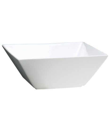 Fortessa Fortaluxe SuperWhite Vitrified China Plaza 5-3/4-Inch Deep Square Bowls, Set of 6 On Sale