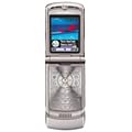 Motorola Motorazr V3 EDGE Handy in silber