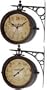 Infinity Two Sided Charlston Station Clock Thermometer