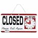 Office Products : AVT83636 - Reversible Open/Closed Sign with Will Return Clock