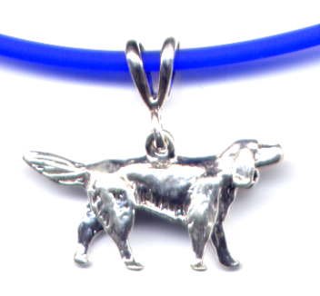 Childrens Toyshop  Sporting Goods : 18" Blue Irish Setter Necklace Sterling Silver Jewelry