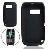 Black Soft Silicone Skin Case Cover for Nokia E6-00Cover