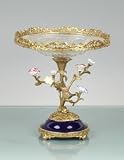 Crystal & Brass Elevated Plate