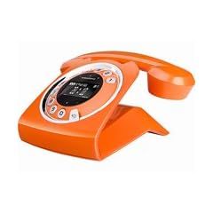 Grundig Sixty Schnurlostelefon mit Touch-Panel und Anrufbeantworter orange