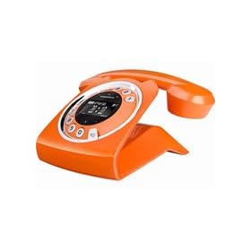 Grundig Retro Design Dect-phone Sixty Orange with answering machine (german voice / version)