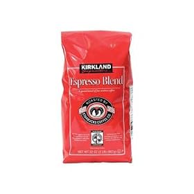 Kirkland Signature Dark Roast ESPRESSO BLEND Coffee Roasted By Starbucks 32 Ounce Bag