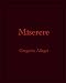 Miserere: Gregorio Allegri