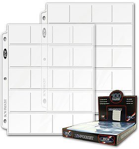 BCW Pro 20-Pocket Page (100 Ct. Box) - Coin Storage - Collecting Supplies
