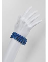 Womens Blue Agate Stretch Bracelet