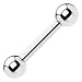 10 Gauge STEEL BARBELL Tongue Ring 1/2" 6mm