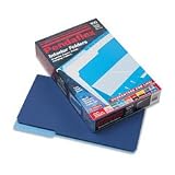 Pendaflex 435013NAV Pendaflex Interior File Folders, 1/3 Cut, Top Tab, Legal, Navy Blue, 100/Box