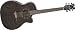 Dean Exotica Quilted Ash Acoustic-Electric Cutaway Guitar with Tuner Preamp, Trans Black