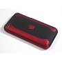 Black & Red 2-piece hard case & vinyl screen protector package for the Apple iPhone 3G