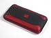 Black & Red 2-piece hard case & vinyl screen protector package for the Apple iPhone 3G