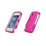 Premium Hot Pink Rubberized Snap-On Cover Hard Case Cell Phone Protector fo ....