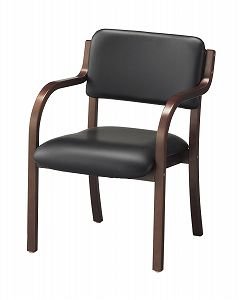 ダイニングチェア(肘付) DC-730P(BK)