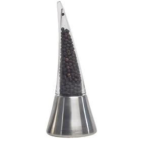 T&G Sorcerers Hat Stainless Steel and Acrylic 20cm Pepper Mill with CrushGrind Mechanism