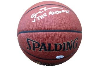 Signed Allen Iverson Basketball insc 