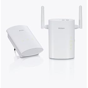 D-Link DHP-W307AV/B 200 MBPS PowerLine Homeplug with Wireless N Access Point Starter Kit