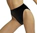 Barelythere Women's Solid  Microfiber Hi-Cut Panty, Black, 8/9