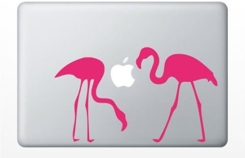 Flamingos Decal- Macbook Ipad Computer Accessory (Pink - Matte, 13" Laptop)