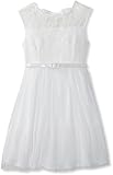 My Michelle Girls 7-16 Bow Back Dress, White, 7