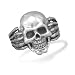 Oxidized Skull Ring