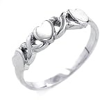 Sterling Silver Polished Hugs And Kisses Ring
